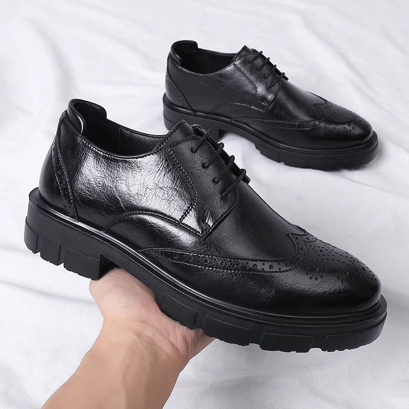 Valmmont Premium Handcrafted Lug Sole Black
