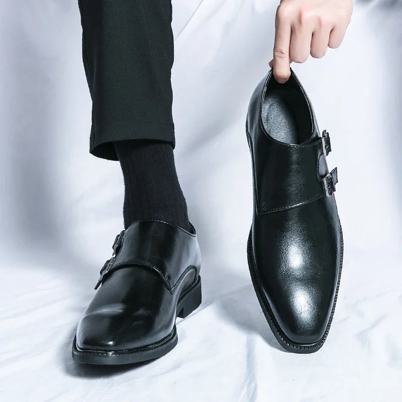 Men's Classic Monk Strap Shoes - Valmmont