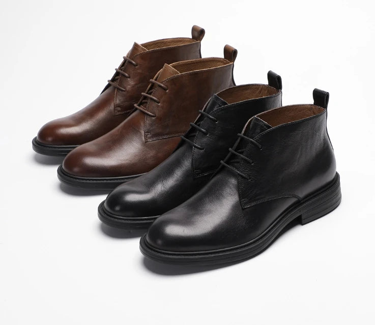 Men's Genuine Leather Boots - Valmmont