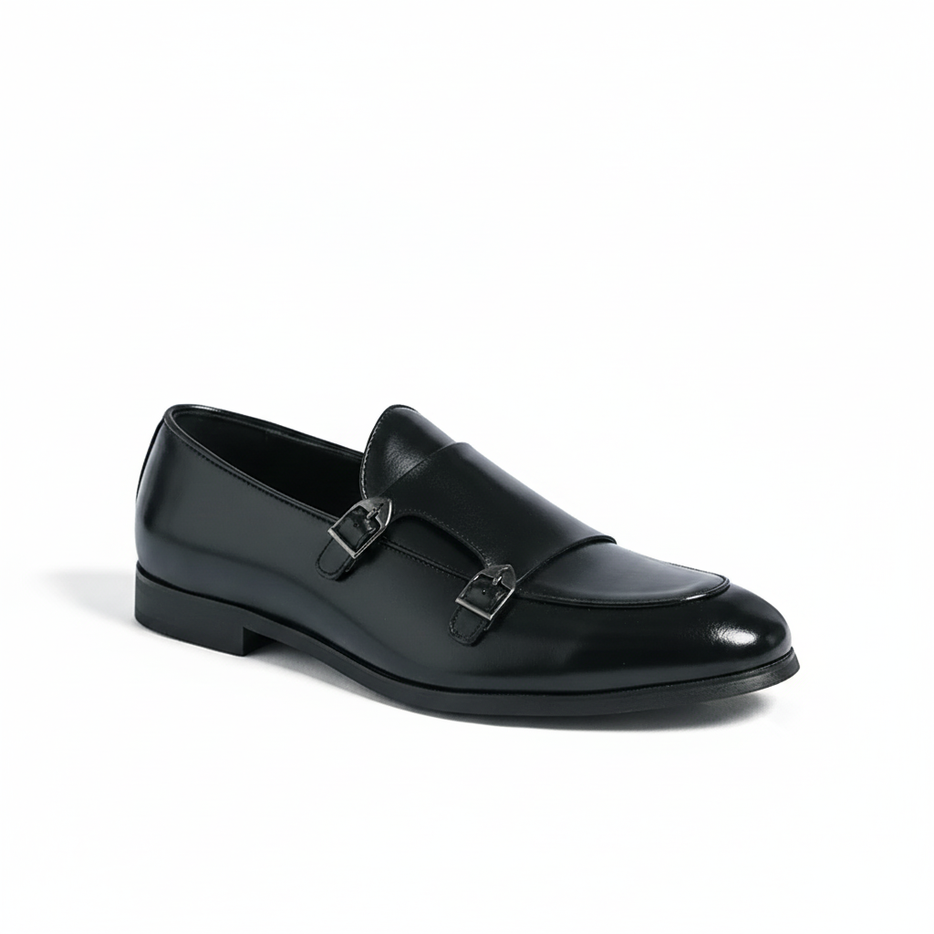 Men’s Monk Strap Shoes – Formal Leather Buckle Dress Shoes - Valmmont