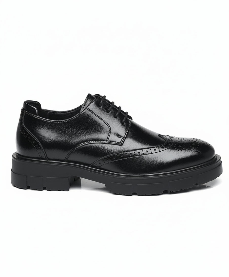 Valmmont Premium Handcrafted Lug Sole Black