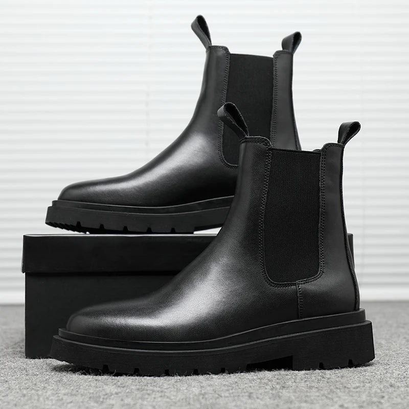 Men's Chelsea Ankle Boots Split Leather - Valmmont